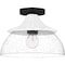 Quoizel Otten Semi Flush 1 Light Matte Black OTN1712MBK - alternate 2